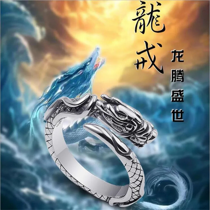 Dragon Prosperous 925 Sterling Silver Rings  R186